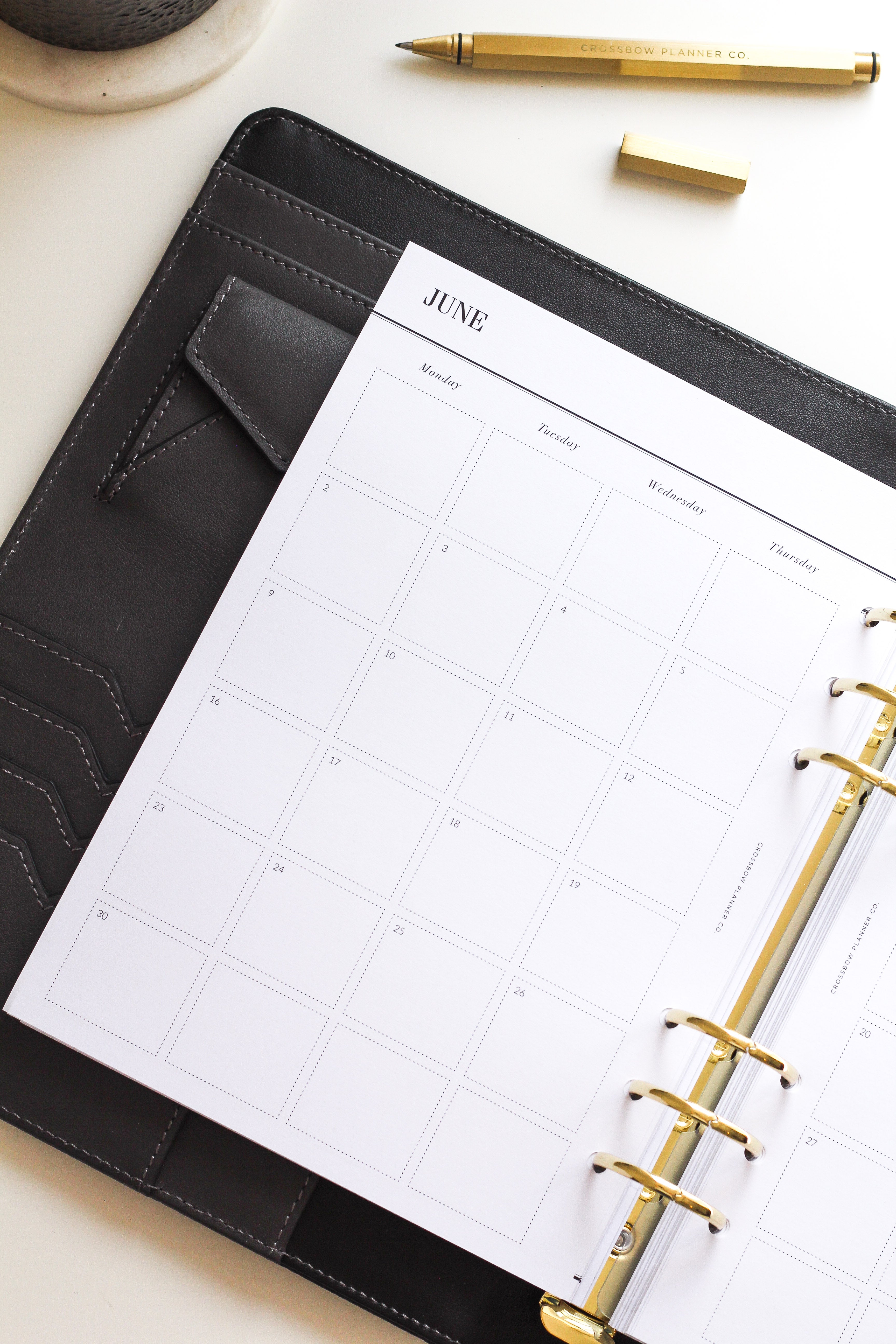 monthly 6 ring planner refill mid year