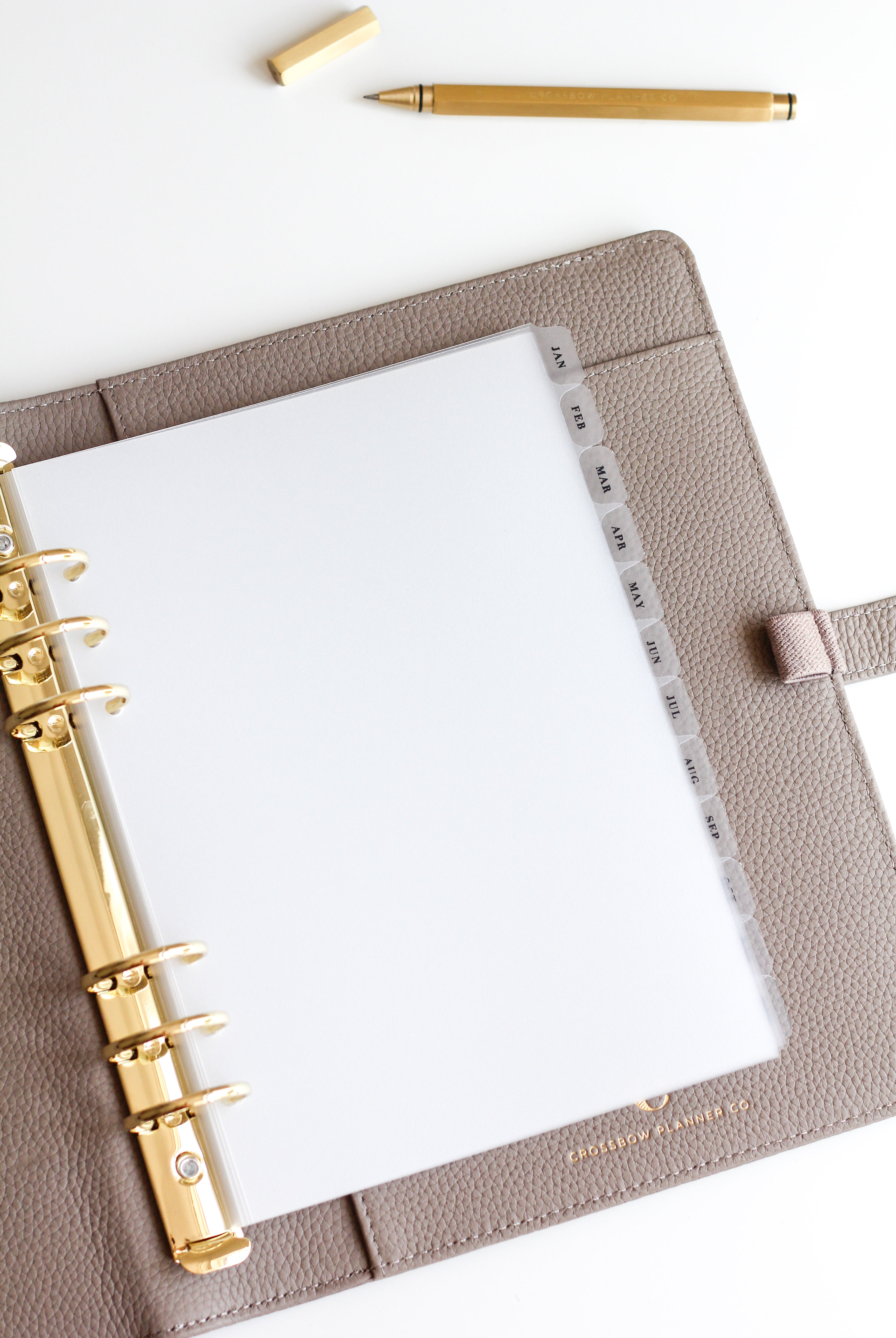 a5 monthly divider refill