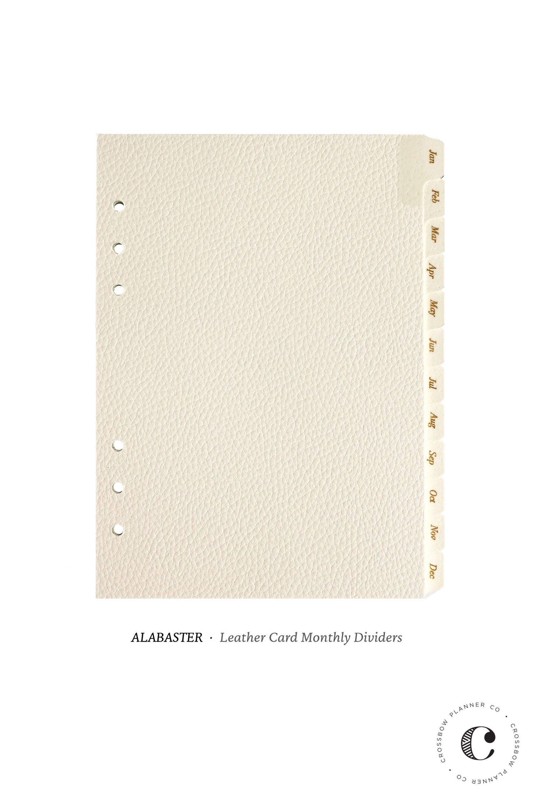 Alabaster Monthly Dividers