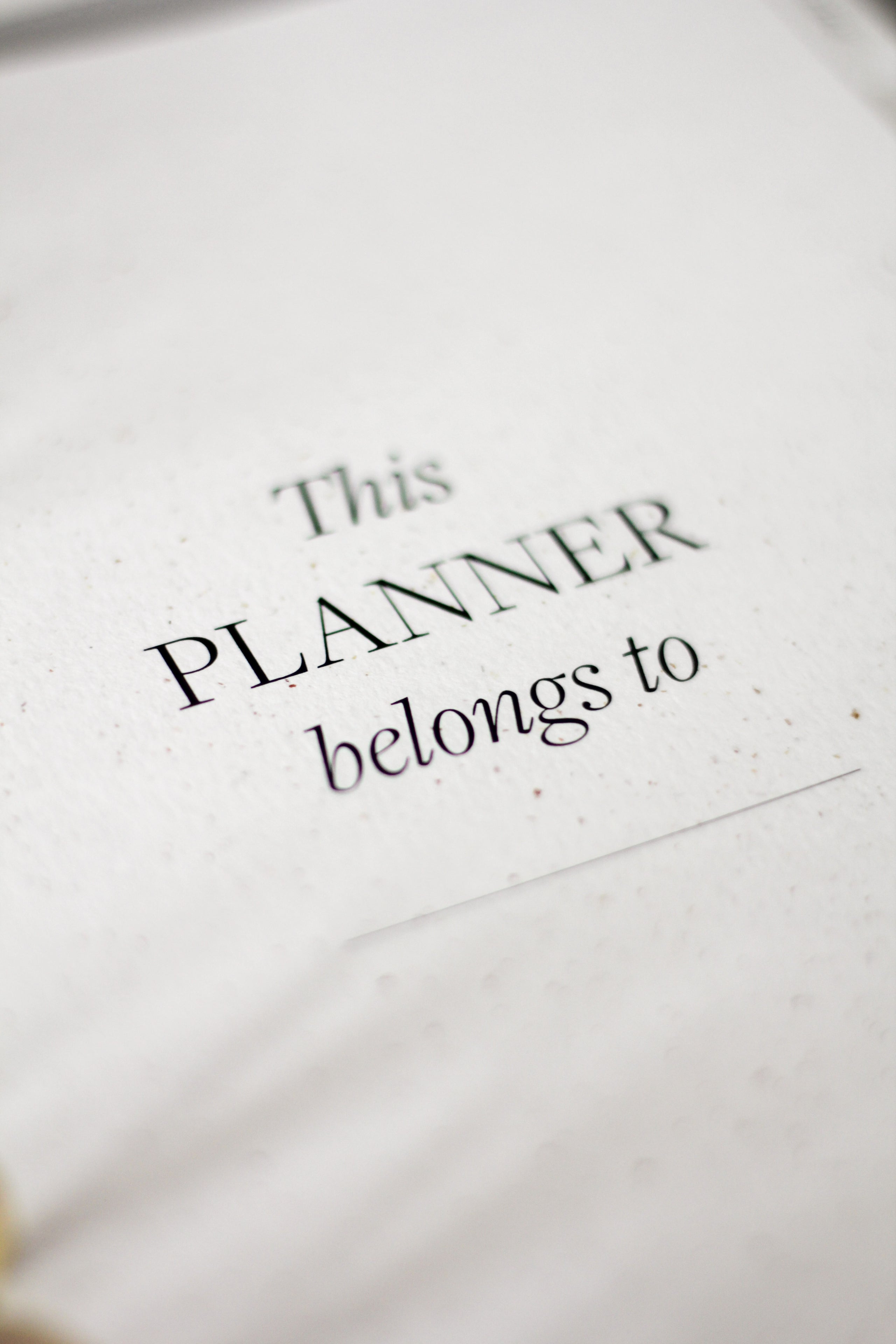 This Planner Belongs To Planner Dashboard – Crossbow Planner Co.