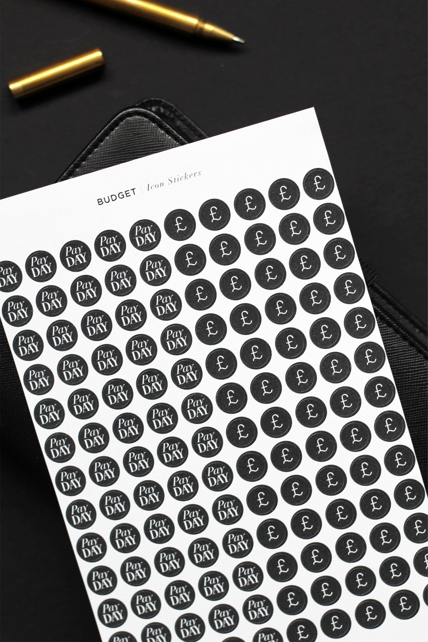 budget icon stickers