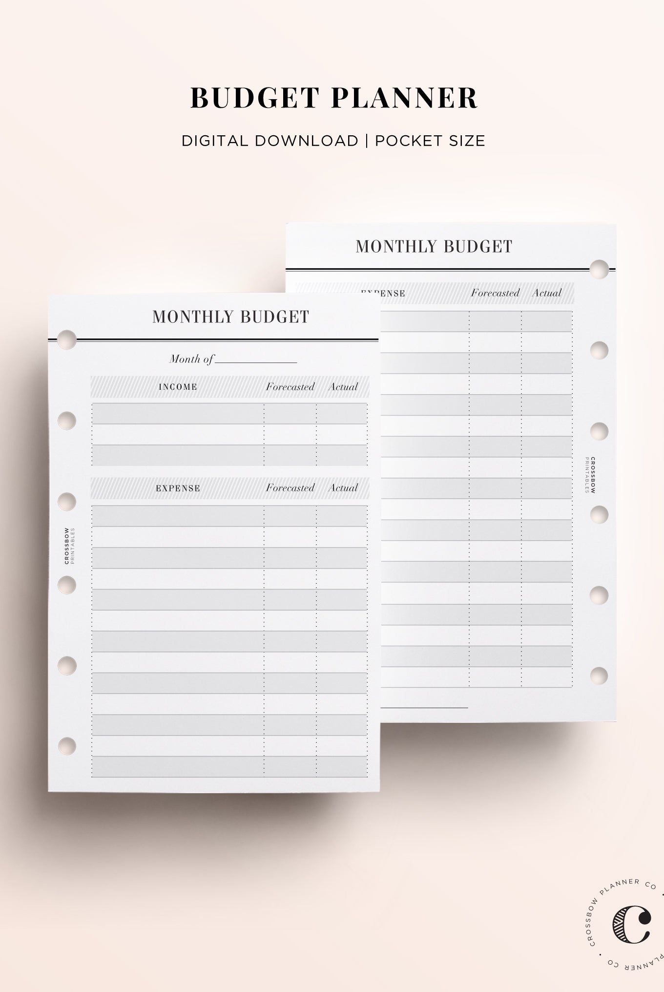 Printable Pocket Planner Inserts – Crossbow Planner Co. recurring-tasks-printable-a6-planner-inserts-crossbow-planner-co