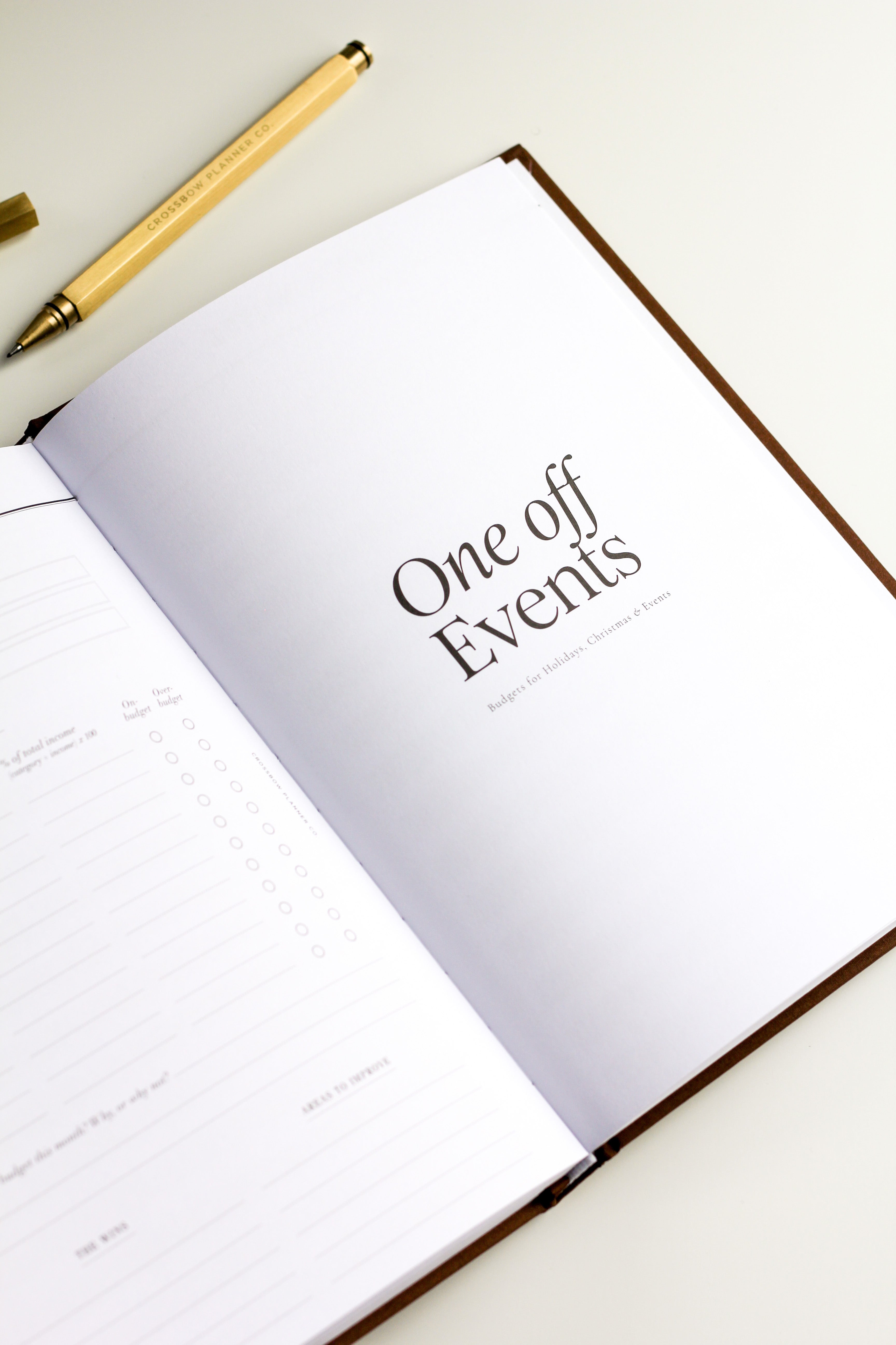 budget notebook events planner