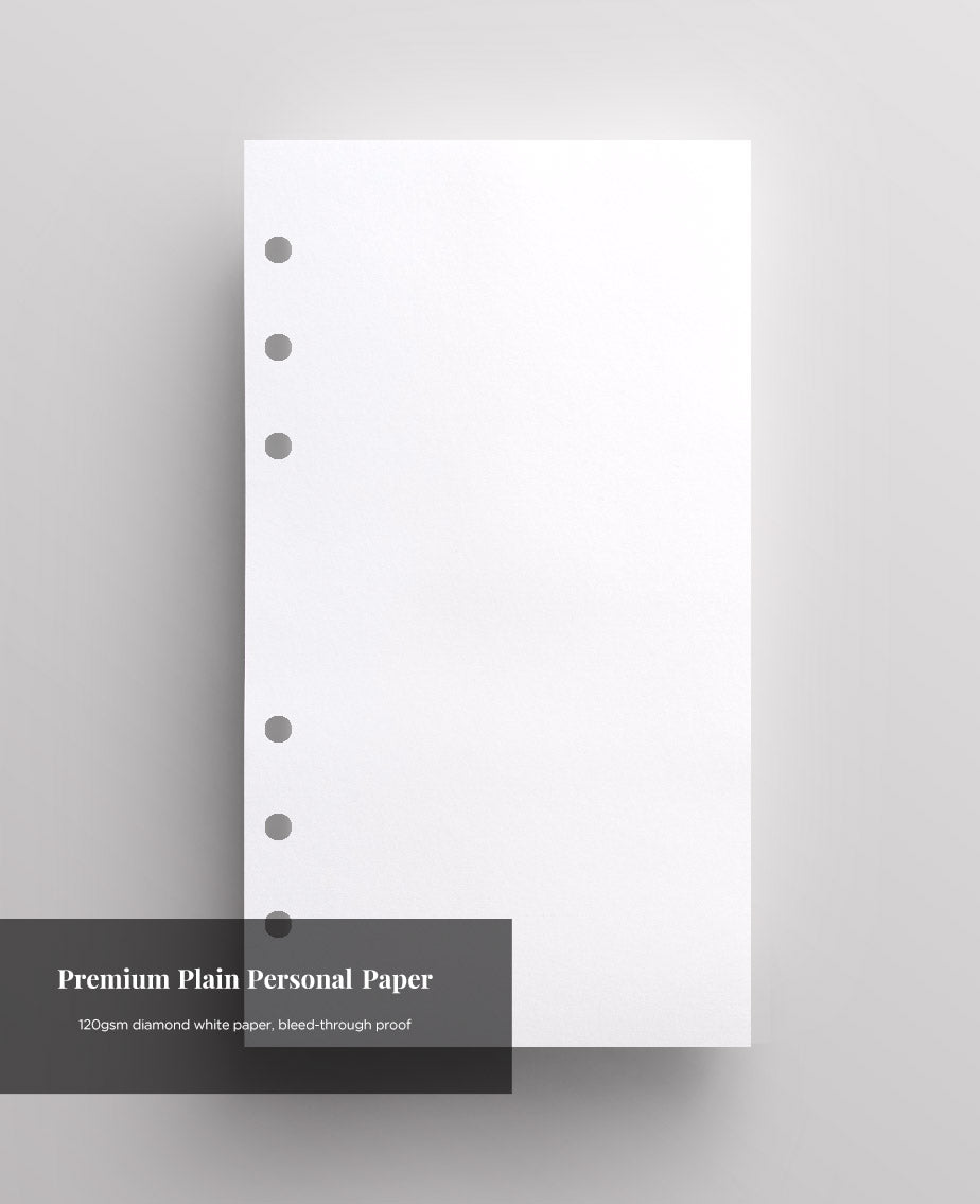 plain personal size 6 ring refill