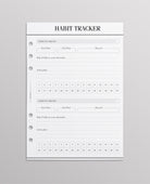 Habit Tracker: A5 Planner Inserts