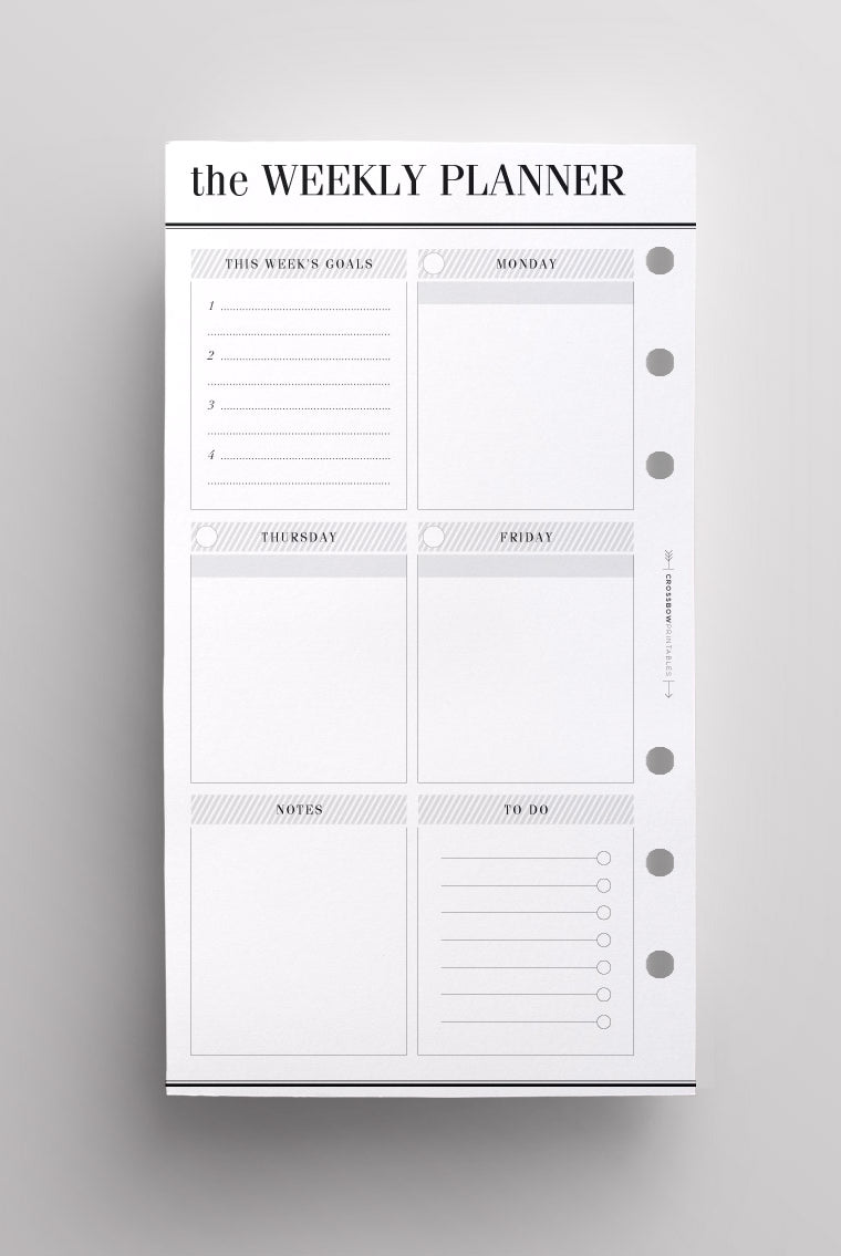 WO2P Personal Planner Inserts