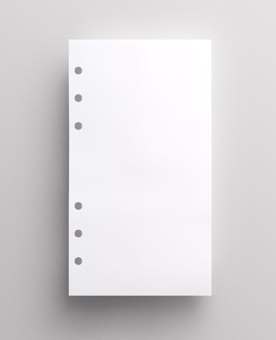 blank personal size paper