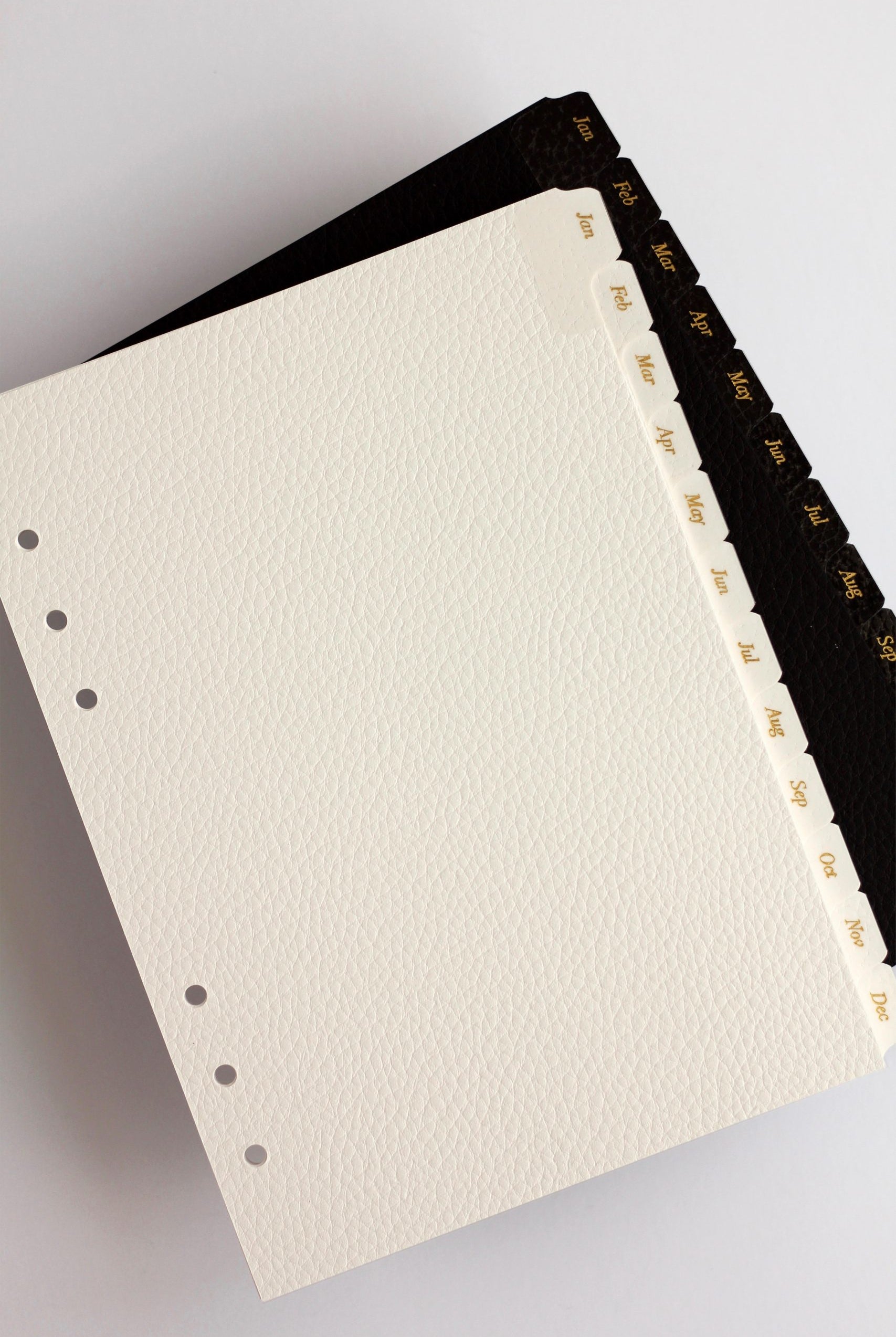 Leather Card Planner Dividers