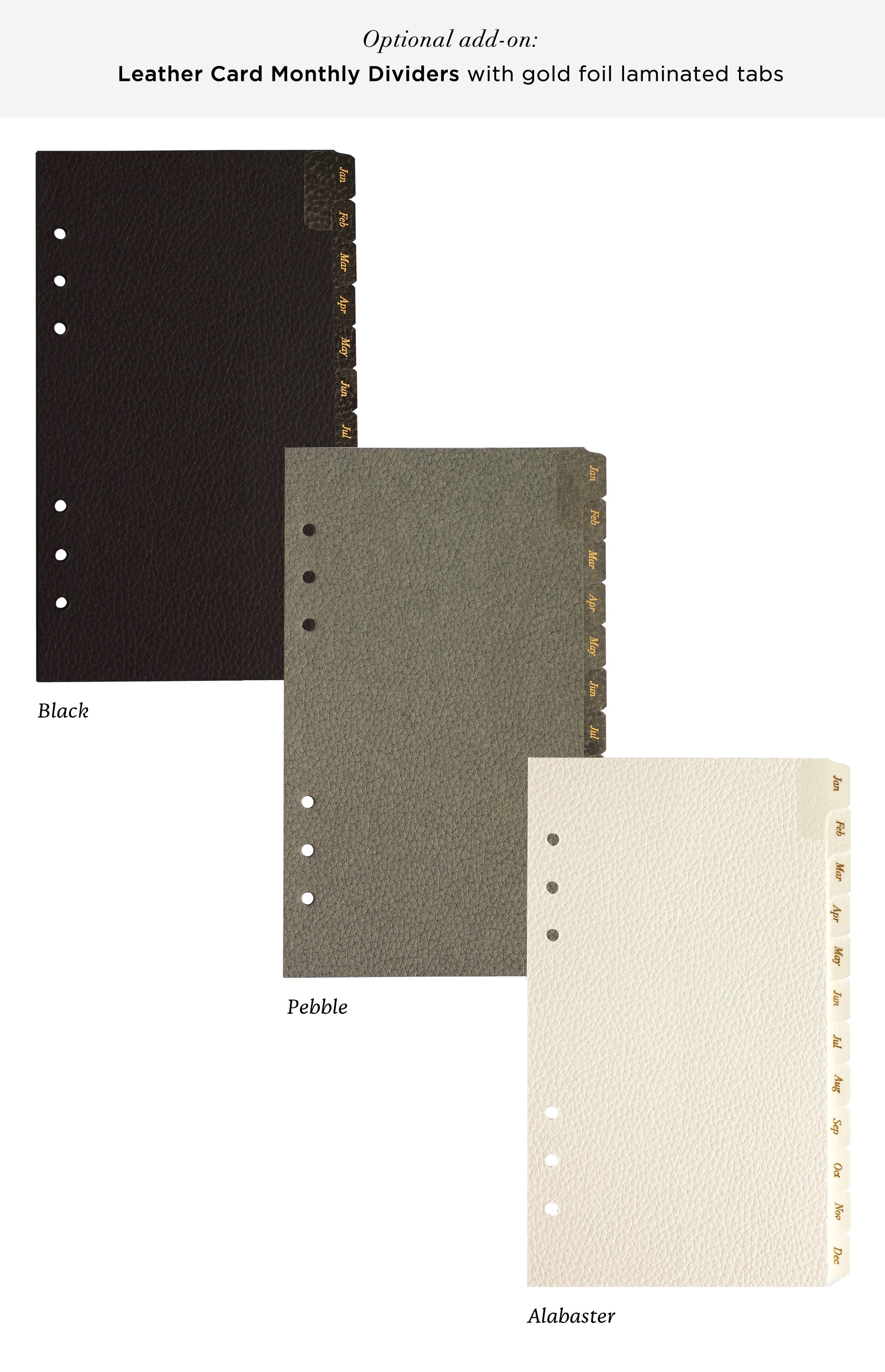 personal filofax monthly dividers