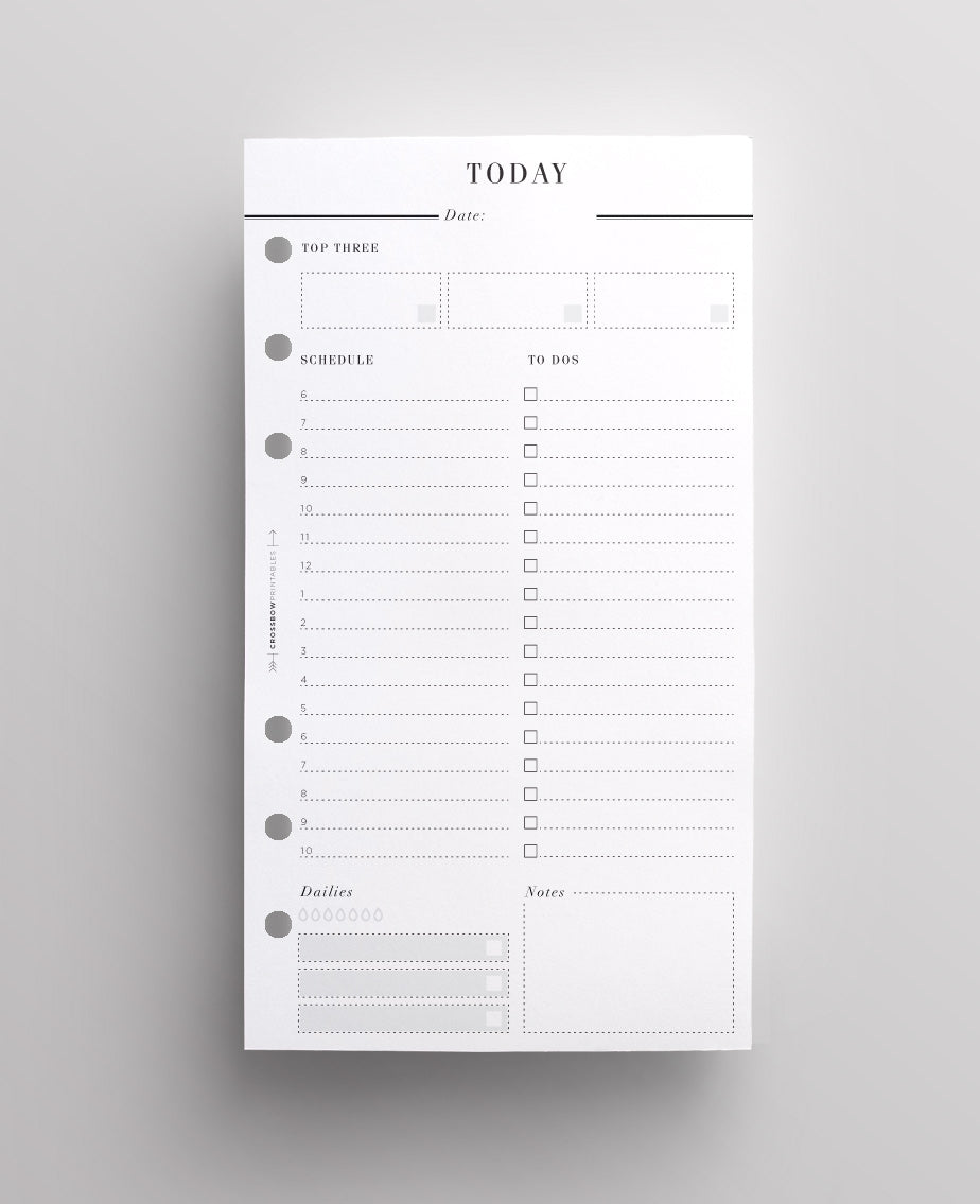 personal day per page inserts