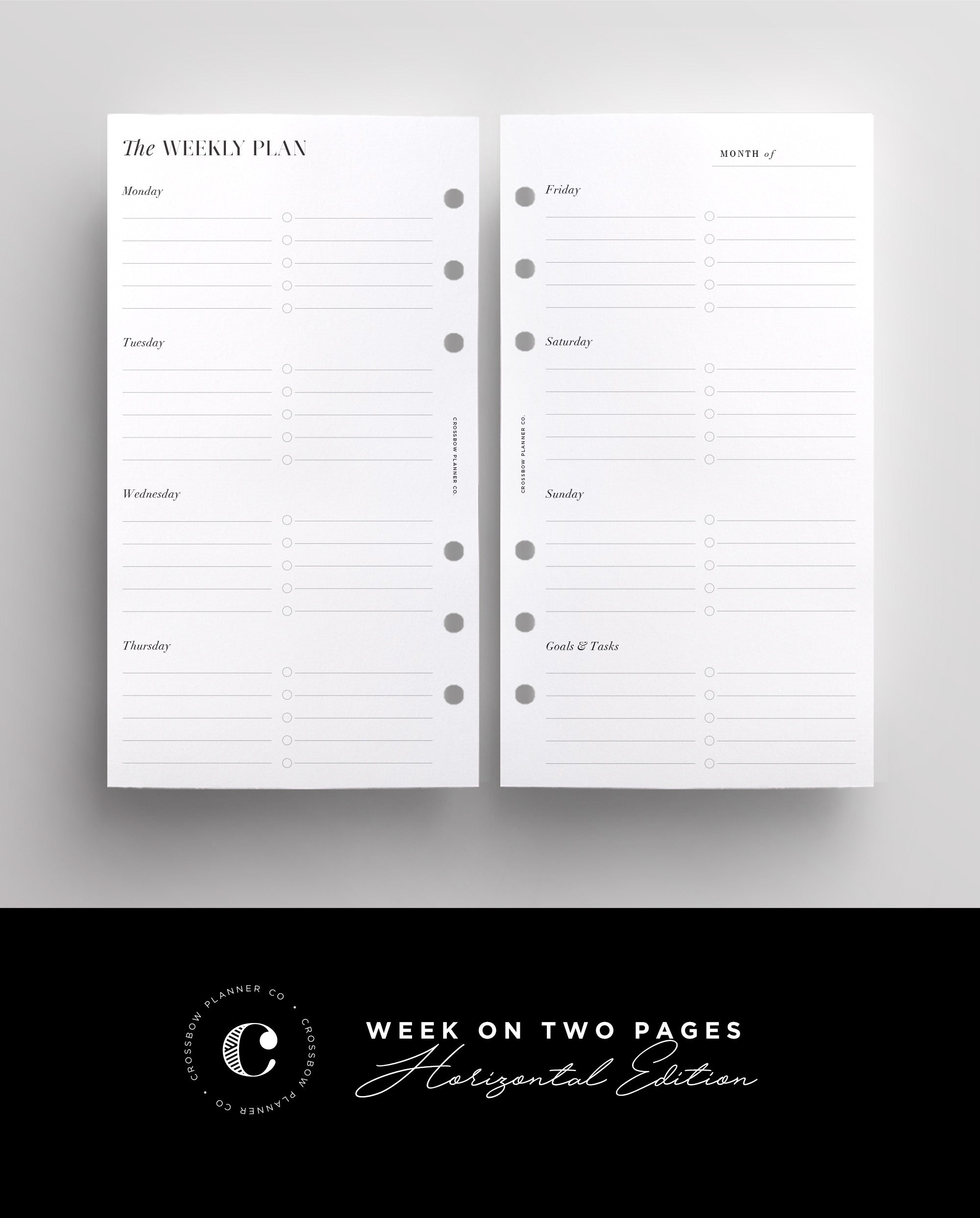Personal Week On Two Pages