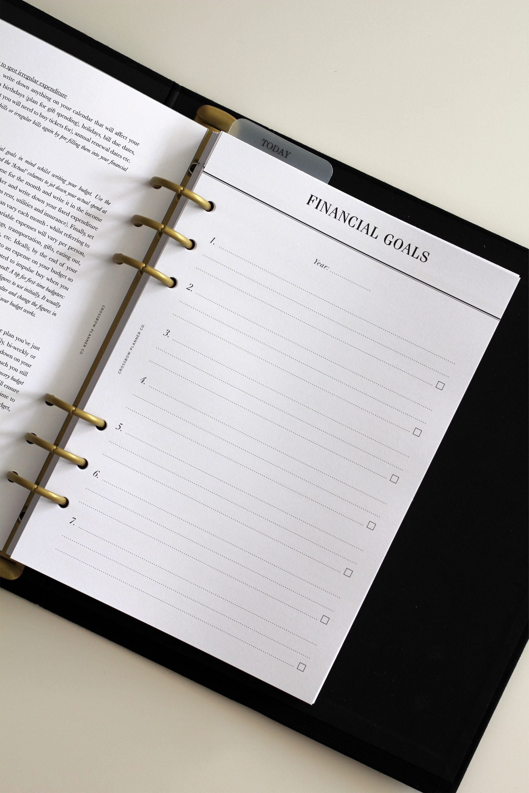 minimal budget planner set