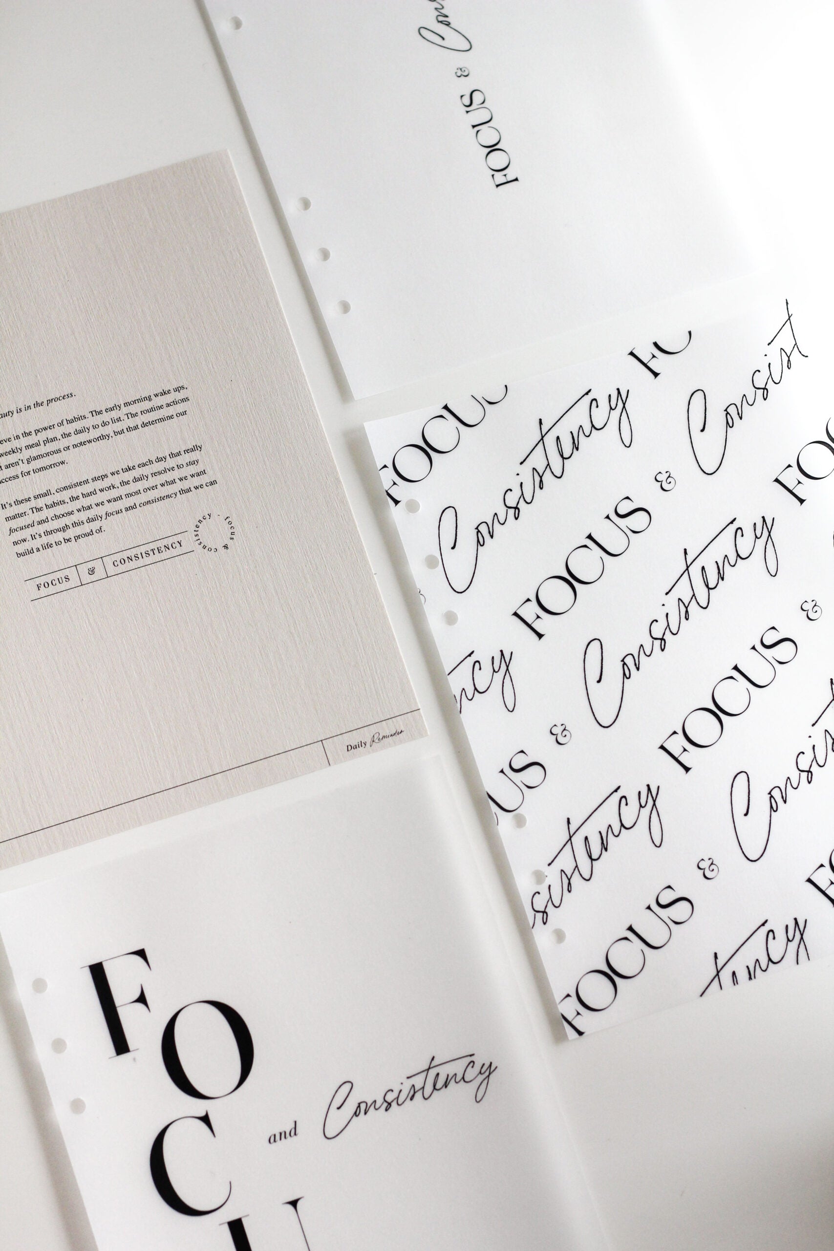 minimal planner dashboards