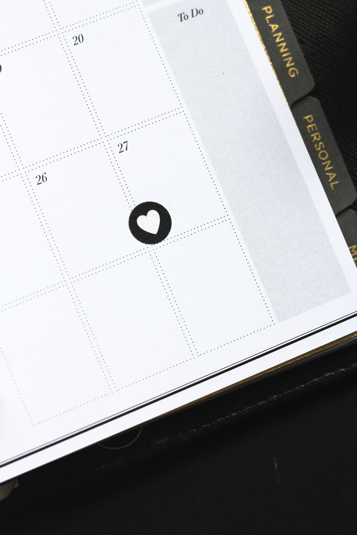 heart icon planner stickers