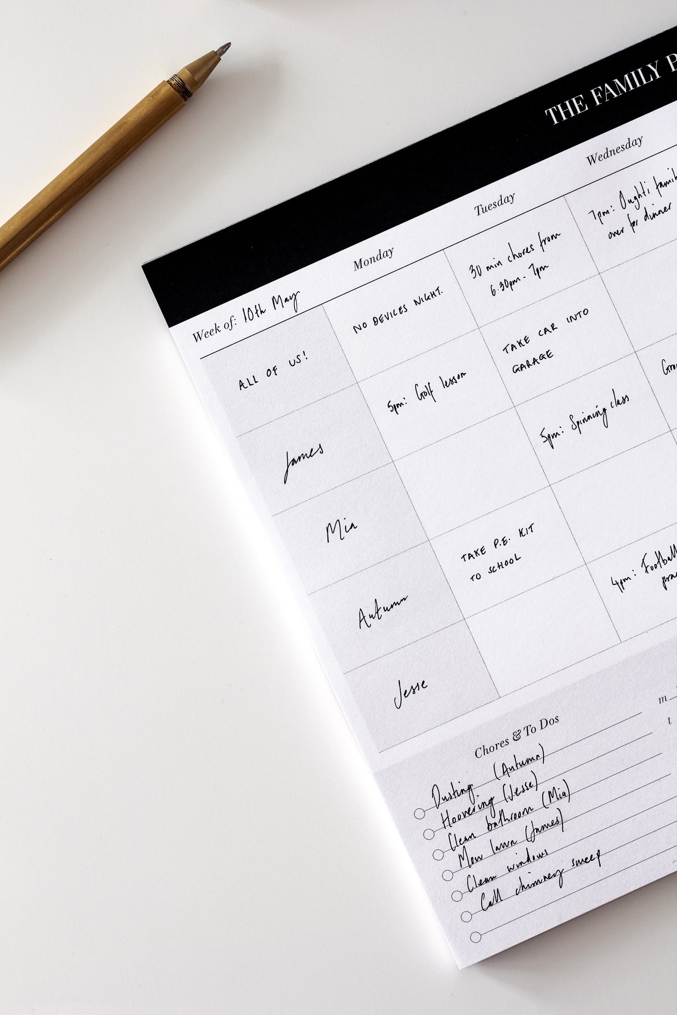 stylish family planner