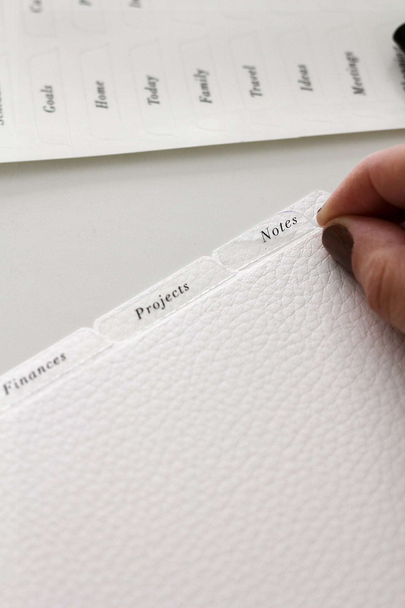 top tab planner dividers