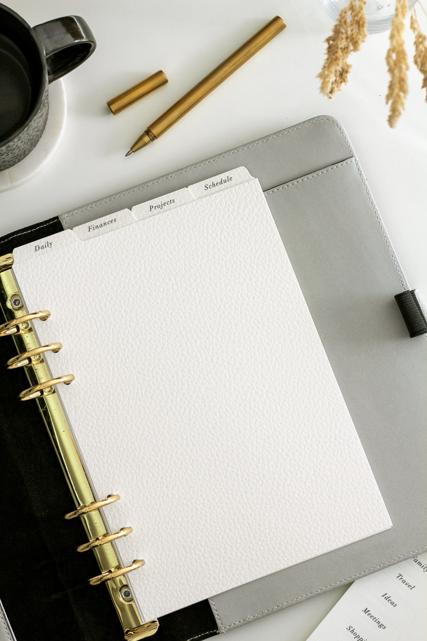 top tab customisable dividers