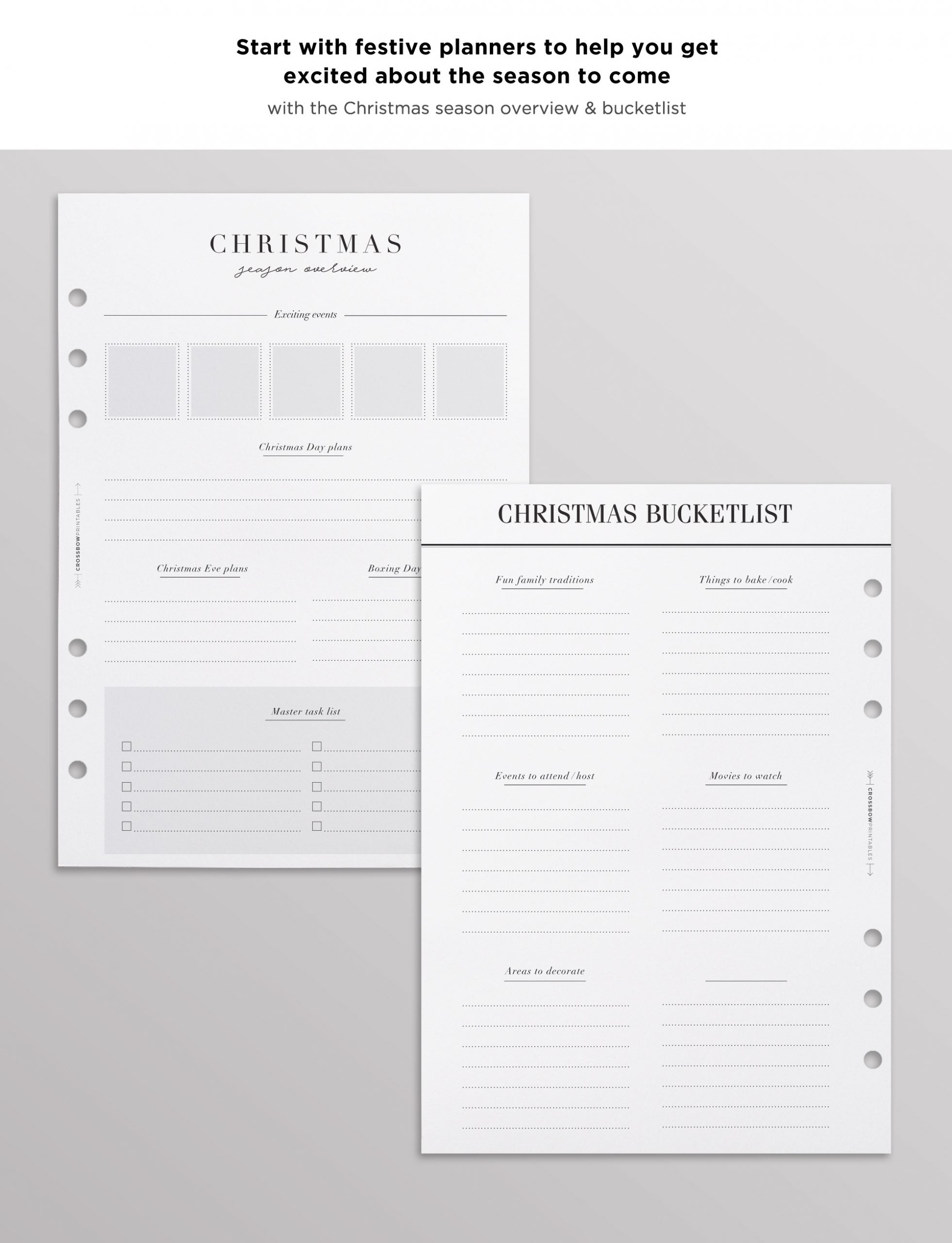 a5 christmas planner