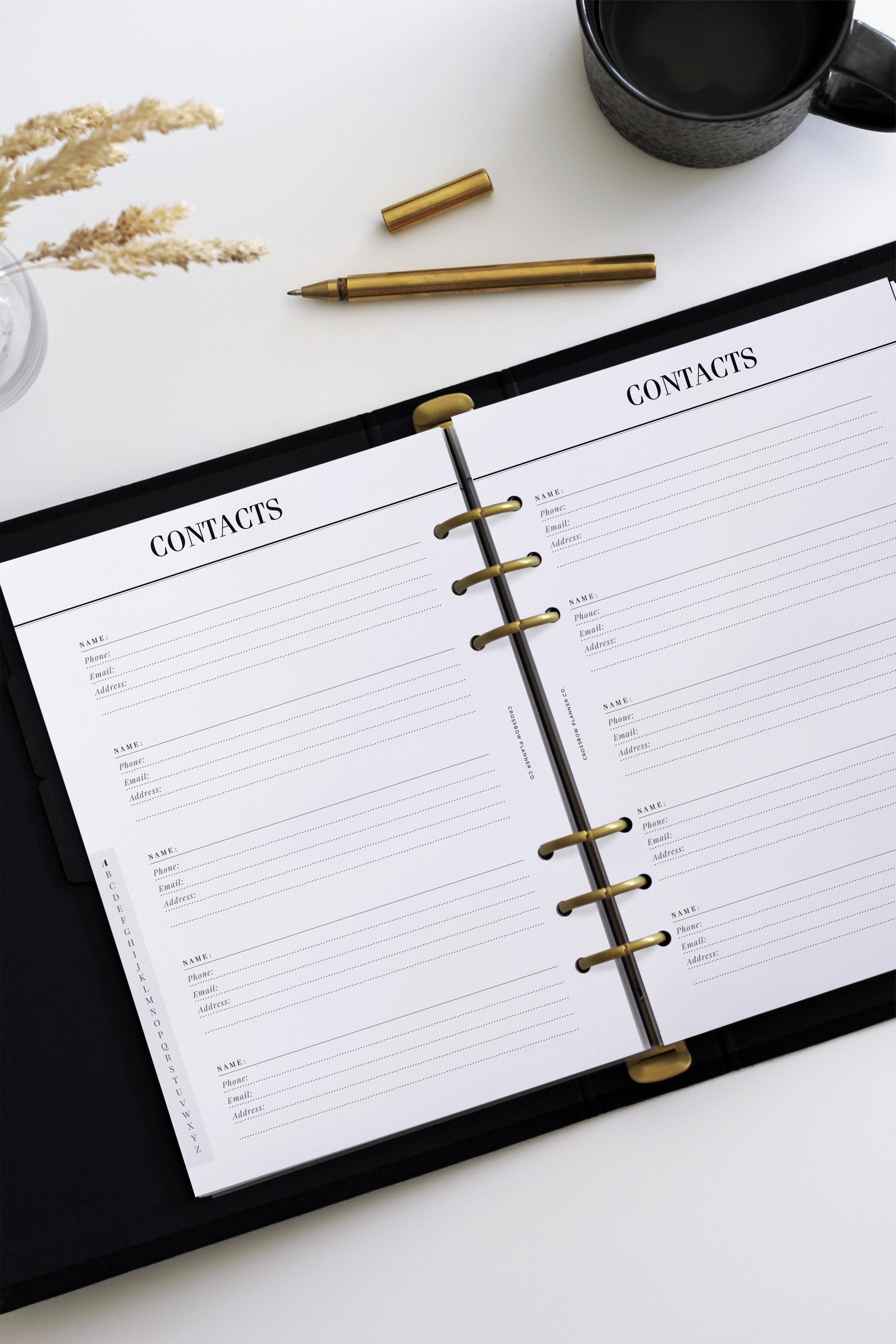 A5 filofax contact refill