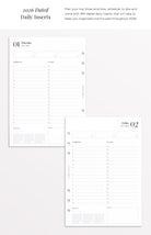 daily planner inserts 2026