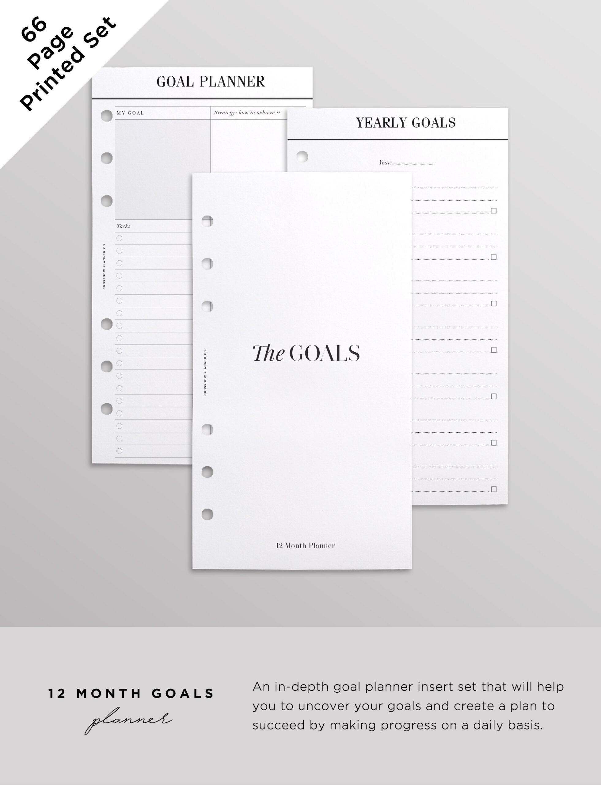 12 month goal planning set personal