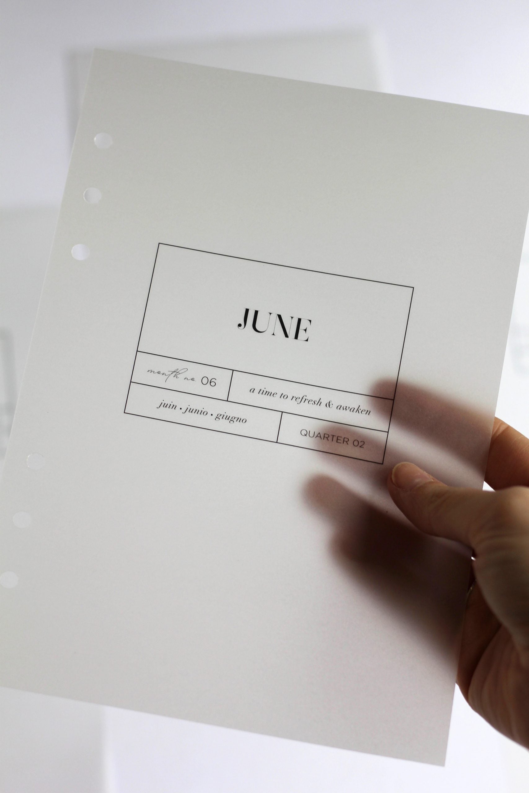 minimal planner dashboard