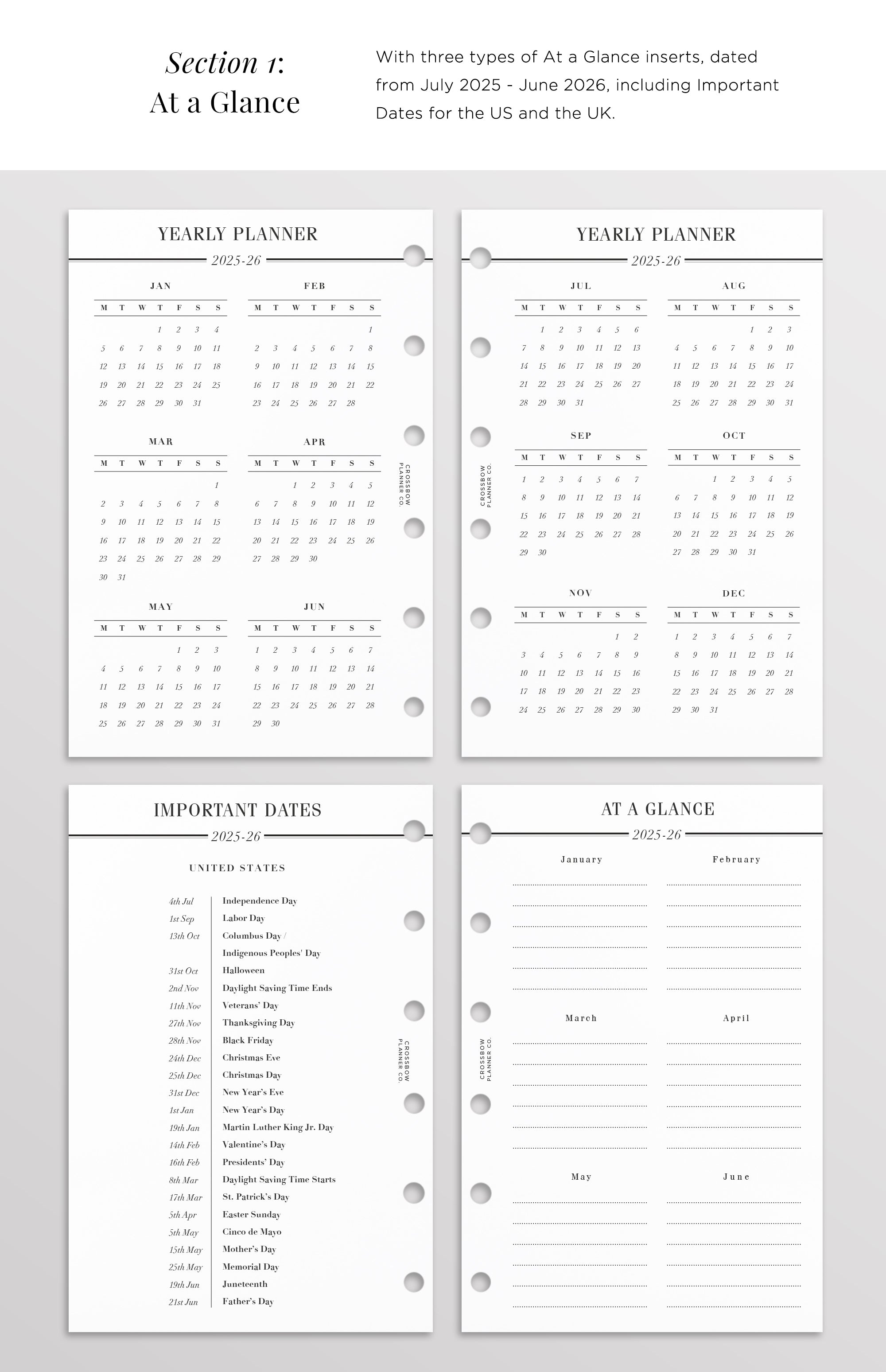 filofax pocket refills 2025-2026