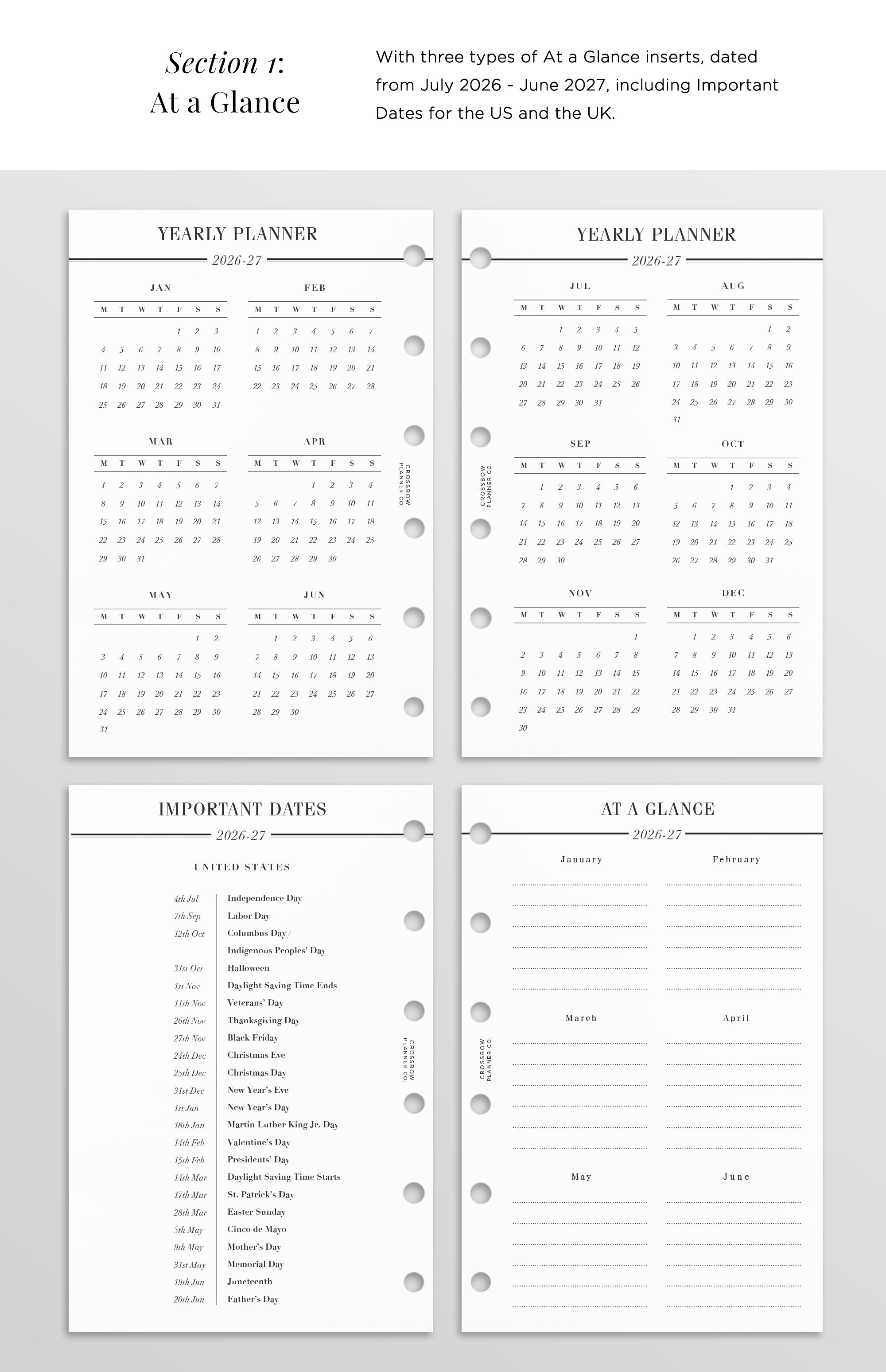 2026-2027 filofax refill pocket size
