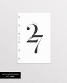 2027 pocket filofax monthly refill