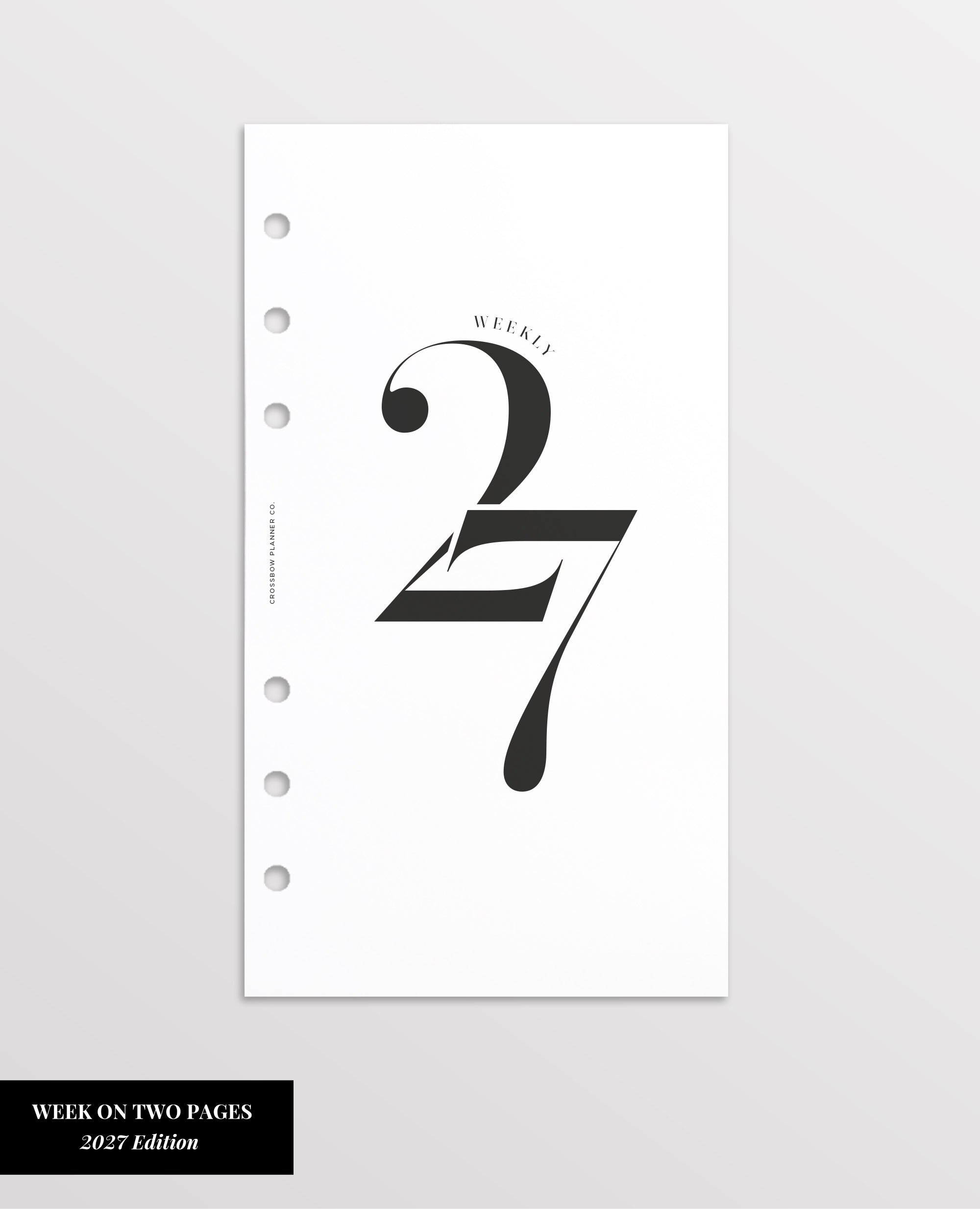 2027 Weekly Planner Inserts
