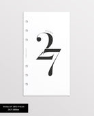 2027 Weekly Planner Inserts