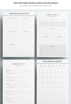 Christmas planner printable