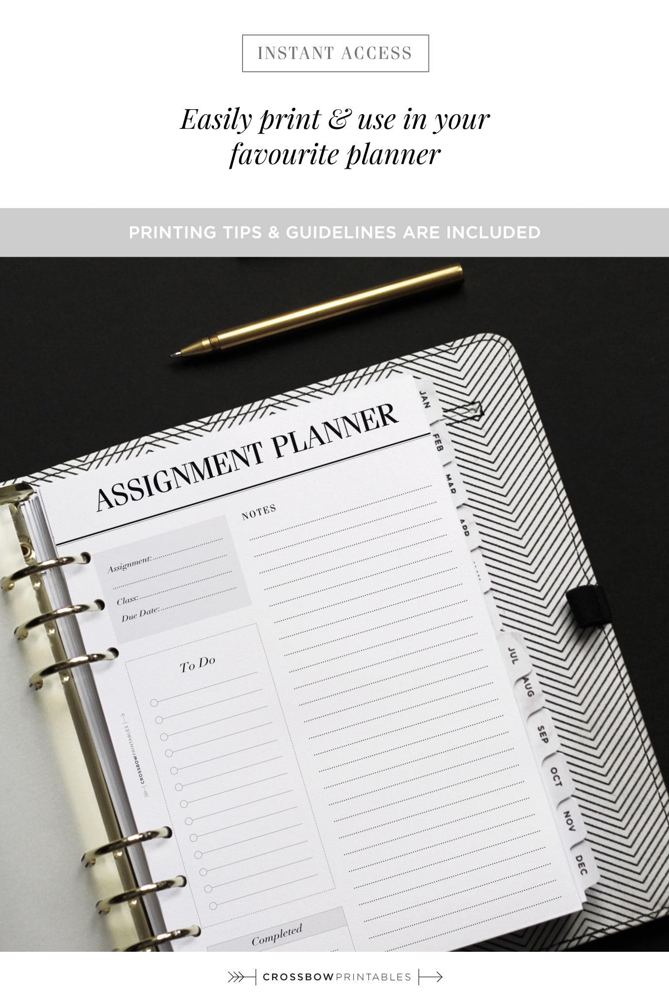 printable student planner inserts