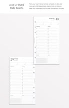 personal daily mid year planner inserts