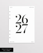 filofax A5 weekly refill 2026-2027