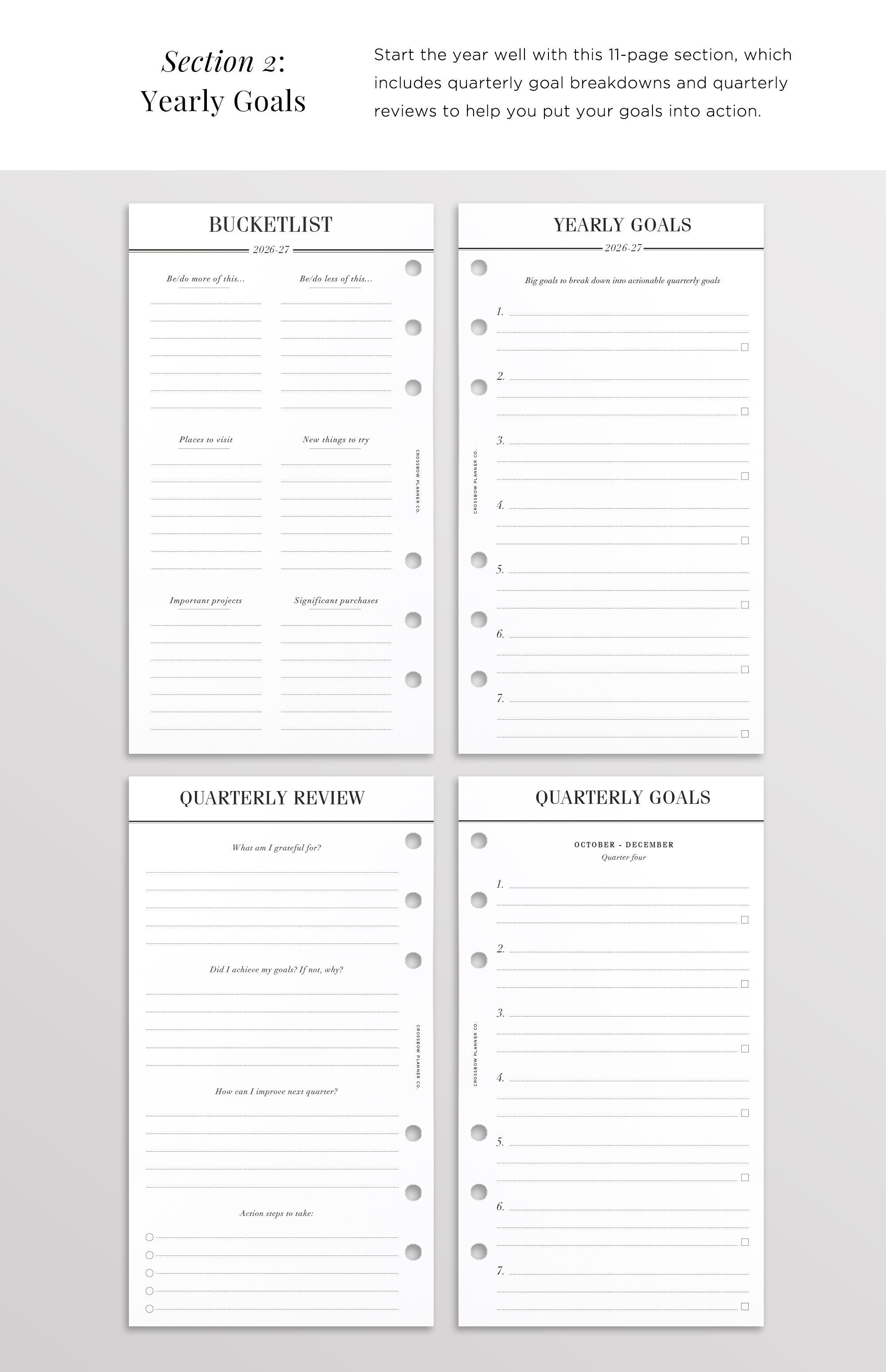 2026-2027 filofax refill
