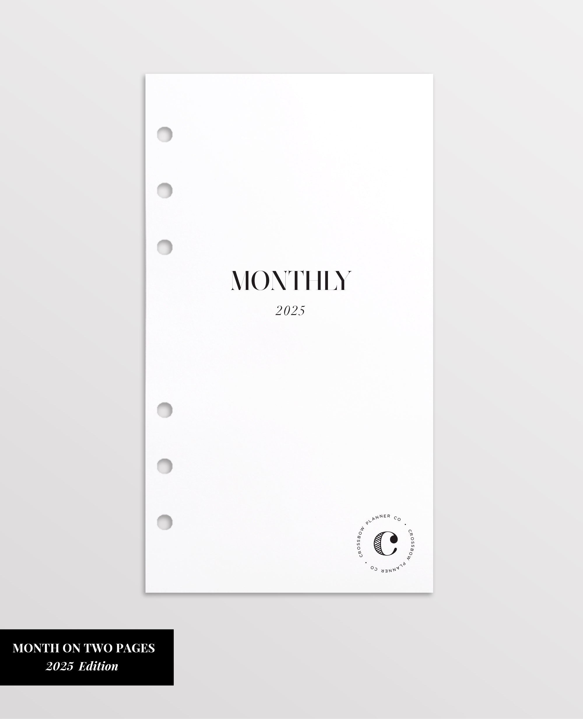 2025 personal monthly planner inserts 