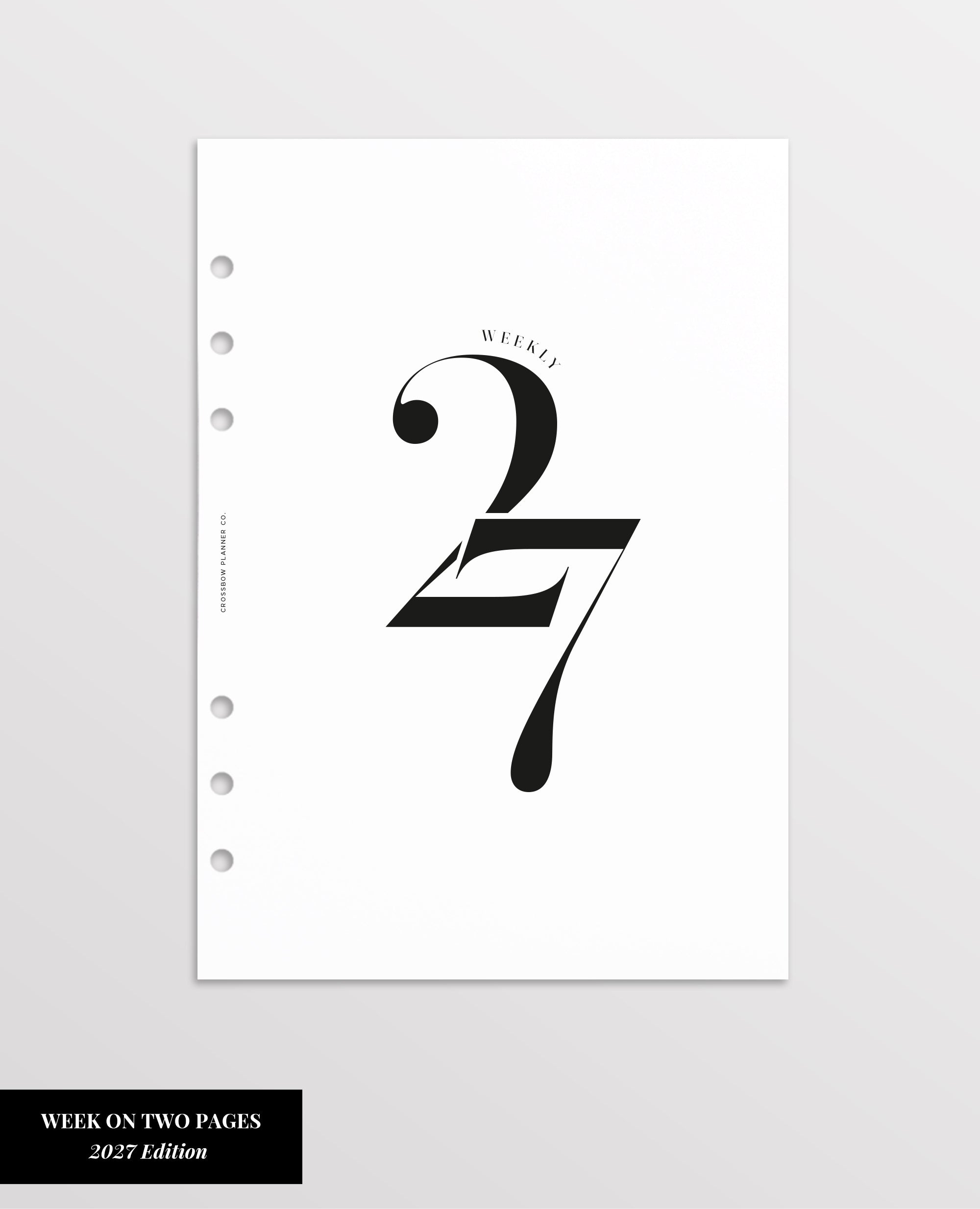 2027 weekly planner pages a5
