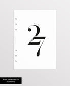 2027 weekly planner pages a5