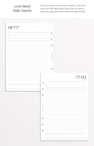 a5 daily refill for filofax