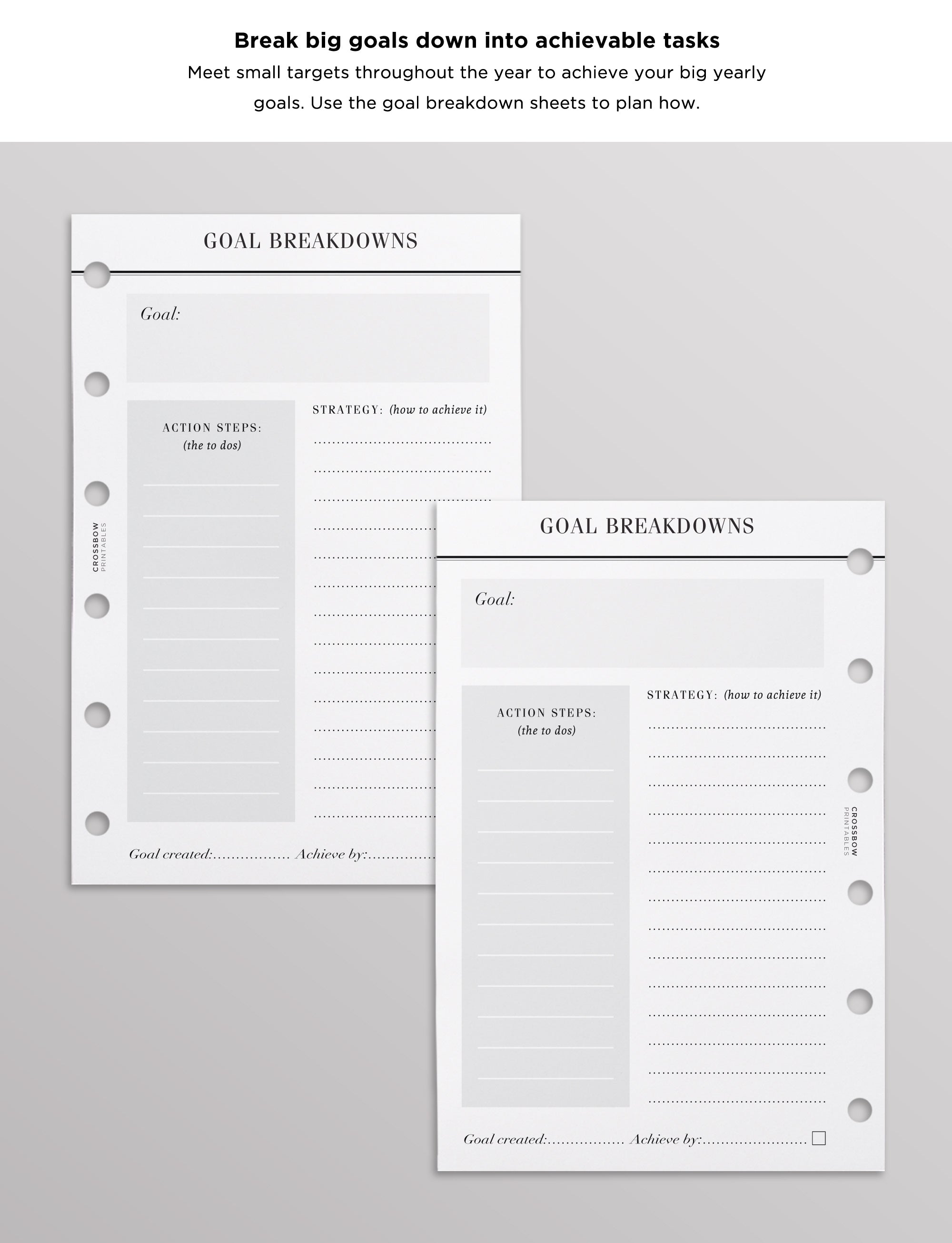 Pocket Size Planner Inserts