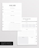 filofax A5 inserts mid year