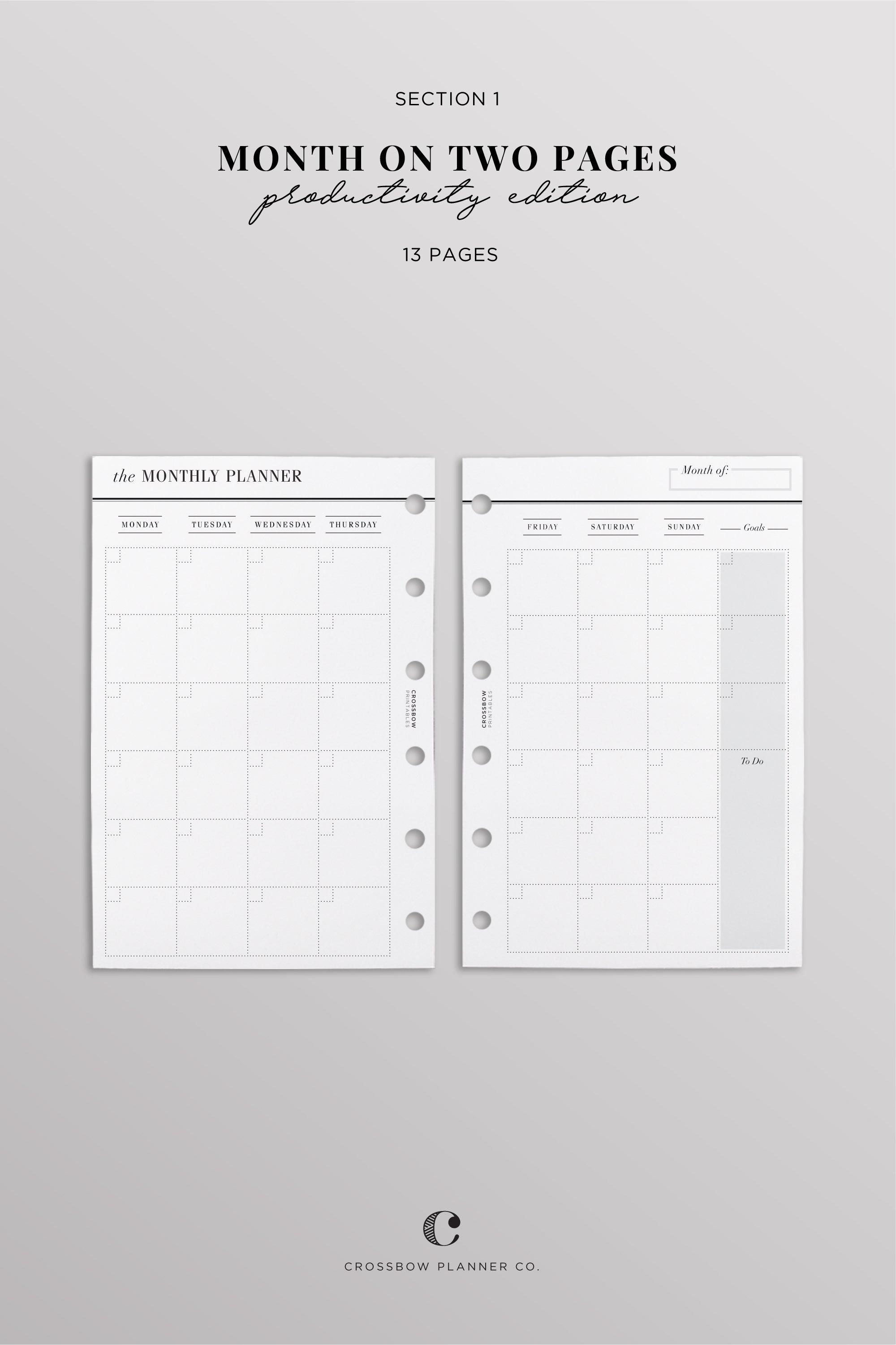 Pocket Planner Setup  175 Page Planner Starter Kit – Crossbow Planner Co.