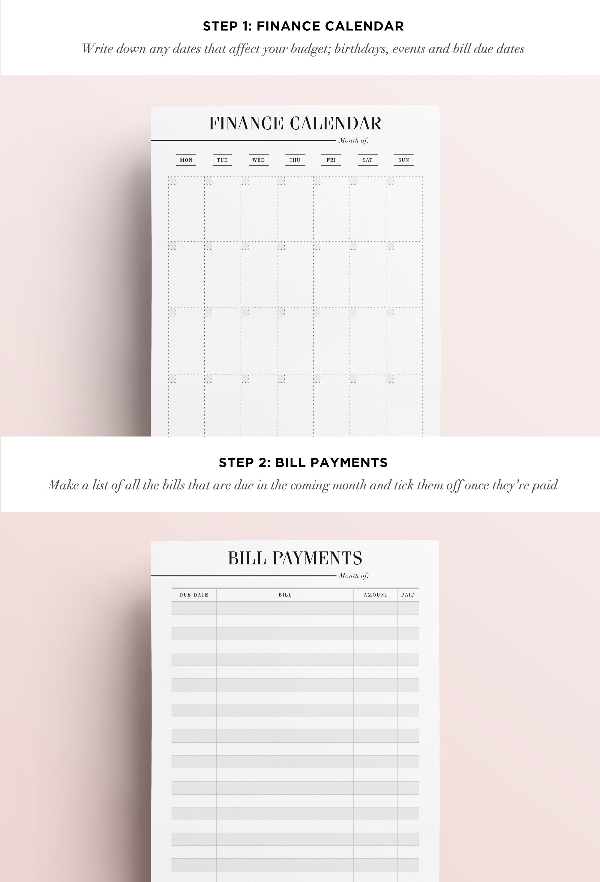 Budget Planner: Printable Pack – Crossbow Planner Co. budget-planner-printable-pack-crossbow-planner-co