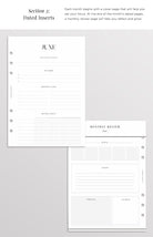 mid year a5 planner refill