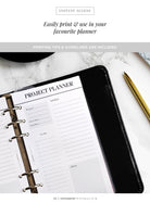 personal project planner printables