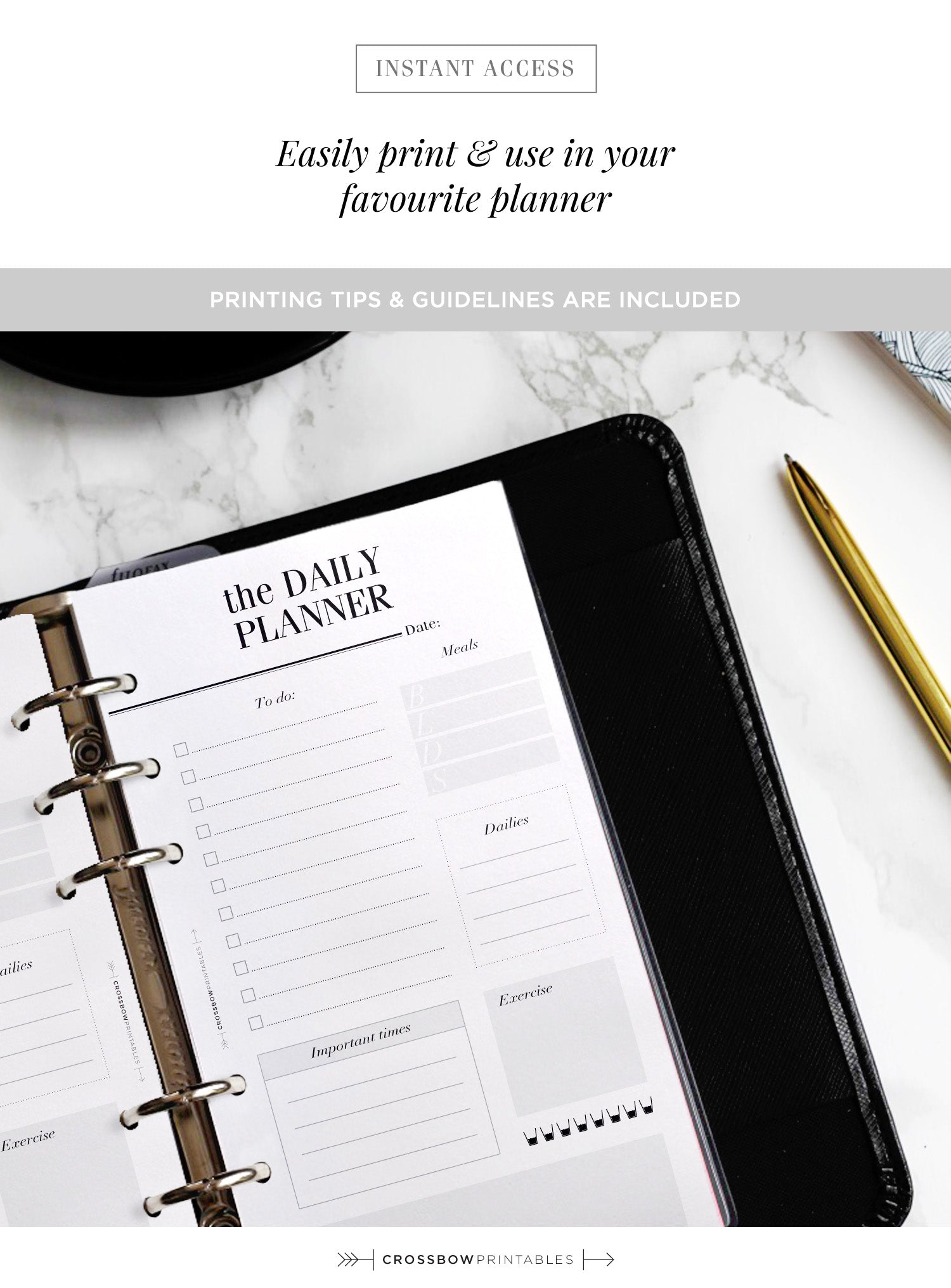 Printable Daily Planner Personal