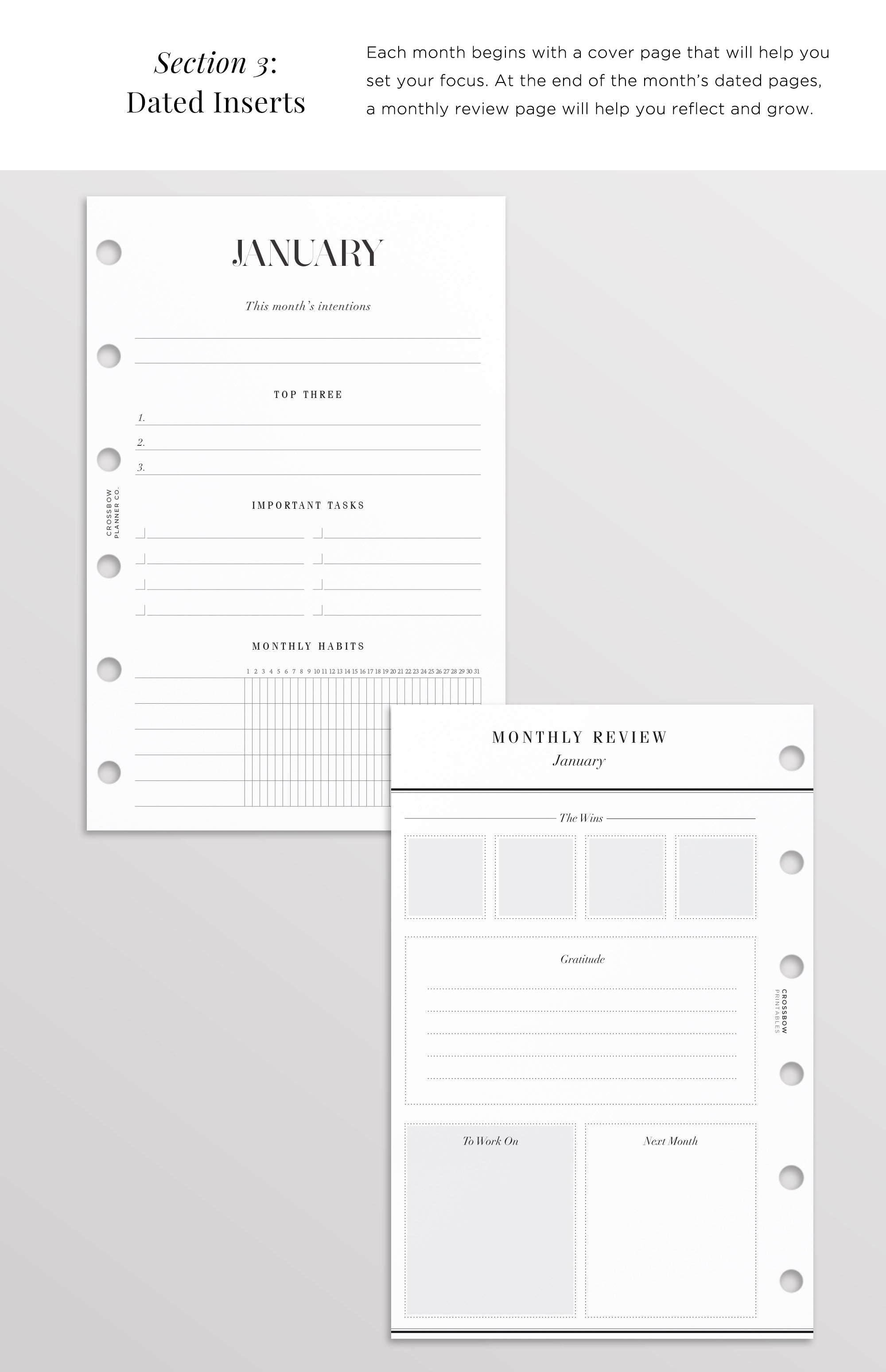 monthly overview pocket size 2026
