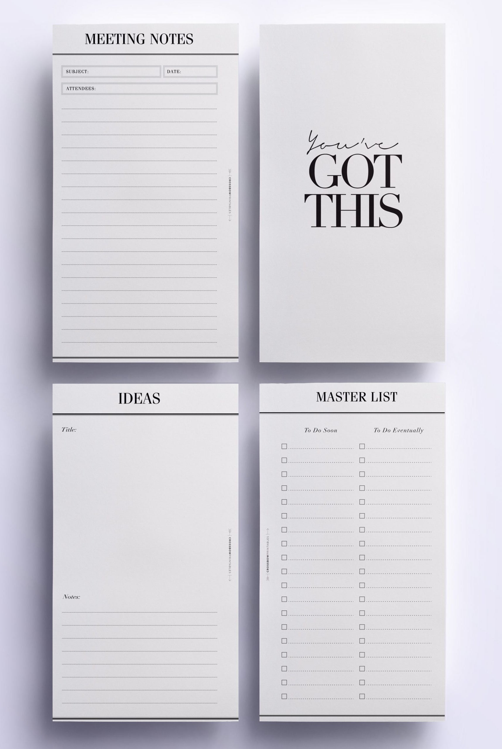 personal size work planner