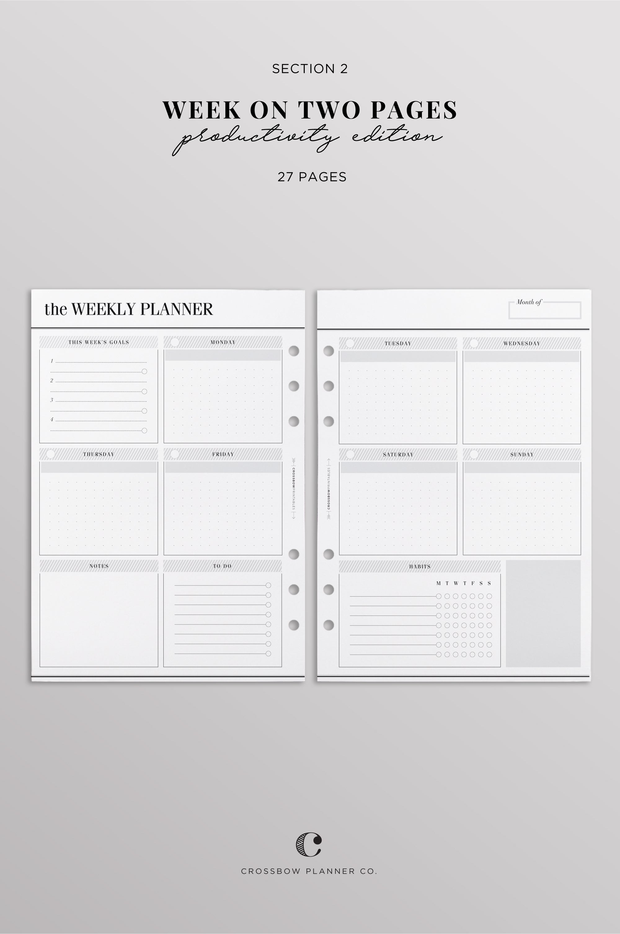 simple planner setup